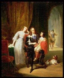 Charles I (1600-49) venter på rettssak, prins Henrik (1640-60) satt på fanget hans