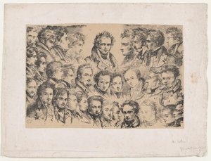 Girodet og hans studenter, ca. 1817.