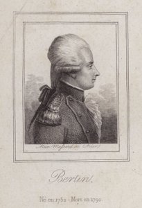 Antoine de Bertin , fransk poet (gravering) av Alexandre Massard