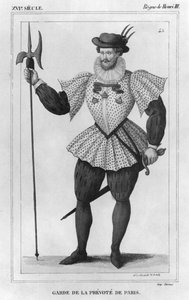 Vakt for provostskapet i Paris under Henri IIIs regjeringstid (1574-89) av Alexandre Massard