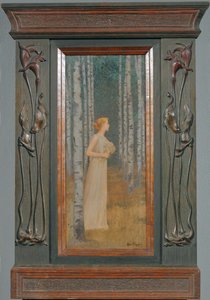 En kvinne som går forbi (maleri på lerret)