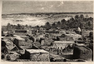 Utsikt over terrassene i Tougourt (Oued Rir)