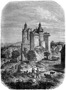 Chateau de Montbeliard Castle of Montbeliard, Frankrike, 1882-1884 av Alexandre de Bar