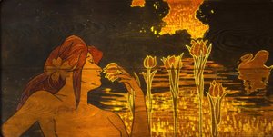Marquetry. Sirkel av Lyceum av Alexandre de Riquer
