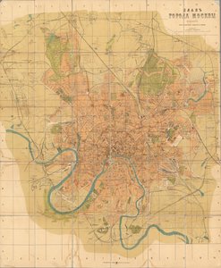 Plan av Moskva, 1916. av Alexei Alexeevich Ilyin