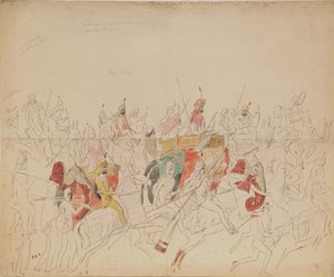 Maharaja Sher Singh fra Punjab og hans domstol, 1846 av Alexei Dmitriyevich Saltykov