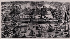 Solovetsky Transfiguration Monastery på Solovetsky-øyene, 1744