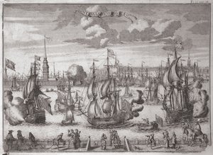 Utsikt over St. Petersburg, 1727