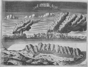 Utsikt over beleiringen av Viborg 13. juni 1710, 1715 av Alexei Ivanovich Rostovtsev