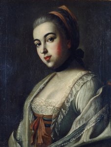 Portrett av grevinne Anna Vorontsova 1743-1769, 1761 av Alexei Petrovich Antropov