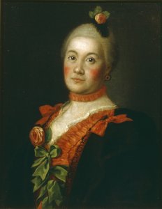 Portrett av grevinne Tatyana Alexeyevna Trubetskaya, 1761 av Alexei Petrovich Antropov
