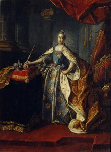 Portrett av keiserinne Katarina II 1729-1796, 1762