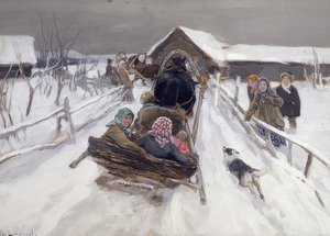 Kanefart i karnevalsesongen. 1910