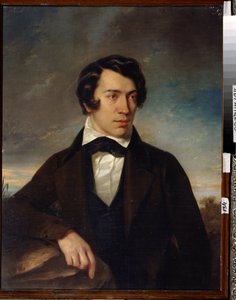 ""Selvportrett"" Maleri av Alexei Stepanovich Khomyakov (1804-1860) 1842 State Museum Abramtsevo Estate, Moskva av Alexei Stepanovich Khomyakov