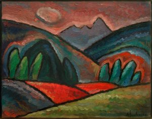 Landskap nær Oberstdorf av Alexej von Jawlensky
