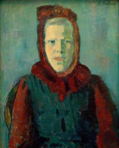 Jente med hette av Alexej von Jawlensky
