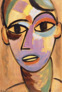 Mystic Head: Jungling Ic.1917 av Alexej von Jawlensky
