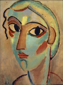 Mystisk hode: jentehode (på den ene siden) av Alexej von Jawlensky