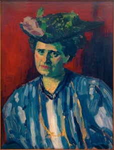 Portrett av Hedwig Kubin av Alexej von Jawlensky