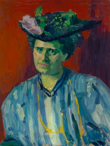 Portrett av Hedwig Kubin av Alexej von Jawlensky