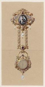Design for en Chatelaine med ur
