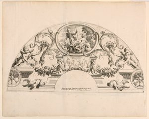 Vifteblader, tredje og fjerde plate av settet, "Divers Desseins de grands Fans, Encrans, et autres Ornamens, invented et engraved par Nicolas Loire" av Alexis Loir