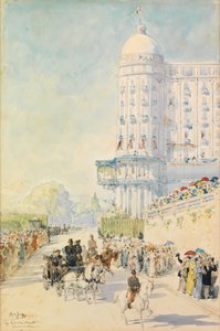 Dronning Victoria i Nice, Frankrike av Alexis Mossa