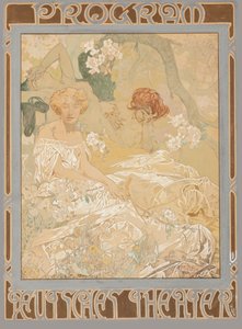 Tysk lekehus. Teaterprogram, 1908.