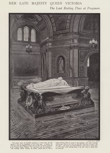 Dronning Victorias siste hvilested ved Frogmore (litho)