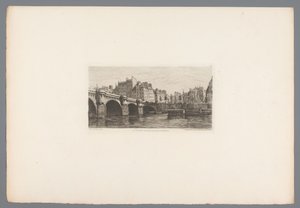 Utsikt over Pont Neuf Le Pont Neuf (tittel på objekt) Franske etsninger fra 1874 (serietittel) L