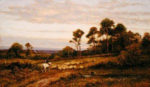 A Surrey Pasture (olje på lerret)