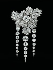 "Currant Leaves" brosje, ca.1855