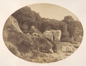 Babbacombe, fra stranden, 1857. av Alfred Batson