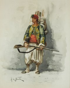 Militærfigur (w/c og vask om bord)