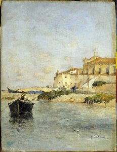 Fiskeværet. Maleri av Alfred Casile (1848-1909). Limoux, Musee Petiet. av Alfred Casile