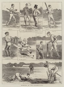 Cricket-feltets humor av Alfred Chantrey Corbould