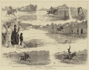 Militæridrett på Hurlingham av Alfred Chantrey Corbould