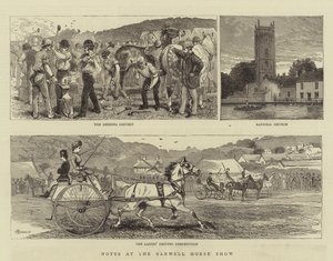 Notater på Banwell Horse Show av Alfred Chantrey Corbould