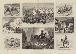 Notater av våre kunstnere, i Sistova, i Pavolo, med de tyrkiske styrkene mellom Rustchuck og Shumla, i Konstantinopel og med den tyrkiske hæren i Asia av Alfred Chantrey Corbould