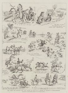 Red Shirt og Broncho Bill er invitert til jakt av en Master of Hounds i Hertfordshire av Alfred Chantrey Corbould