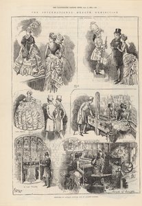 Skisser av antikke kostymer og av det gamle London av Alfred Chantrey Corbould