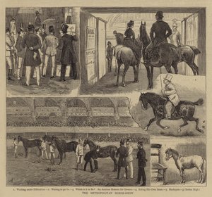 The Metropolitan Horse-Show av Alfred Chantrey Corbould