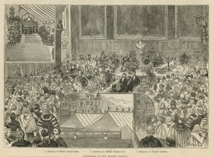 The Royal Courts of Justice: Luncheon in the Middle Temple av Alfred Chantrey Corbould