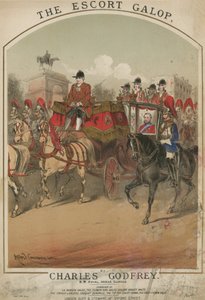 Musikalsk partitur for The Escort Galop av Charles Godfrey av Alfred Concanen