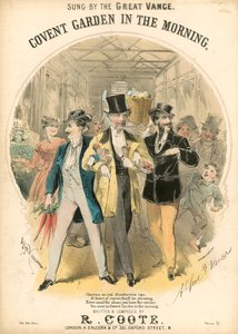 Musikalsk partitur: Covent Garden in the Morning av Alfred Concanen