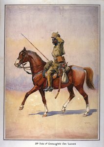 Soldat fra den 31. hertugen av Connaughts egen lanser, Daffadar, Dekhani Mahratta, illustrasjon for 