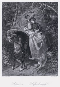 Oppmerksomhet (gravering) av Alfred Dedreux