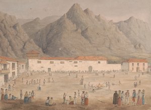 Plass i landsbyen Los Silos, Tenerife