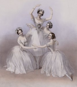 The Celebrated Pas De Quatre komponert av Jules Perrot, som danset på Her Majesty