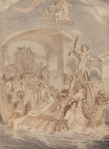 Cleopatra på Cydnus for å møte Antony av Alfred Edward Chalon